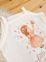 Conjunto Bebê Menina Outono Body Alcinha e Short Linho