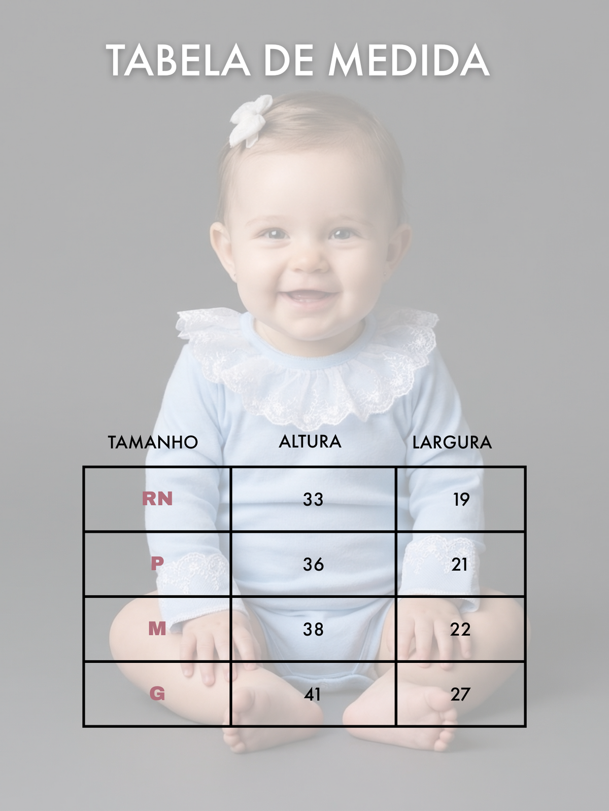 Body Bebê Menina Manga Longa com Gola Rendada Delicado 100% Algodão