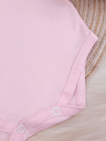 Body Bebê Menina 100% Algodão Gola Rendada Manga Curta RN ao G