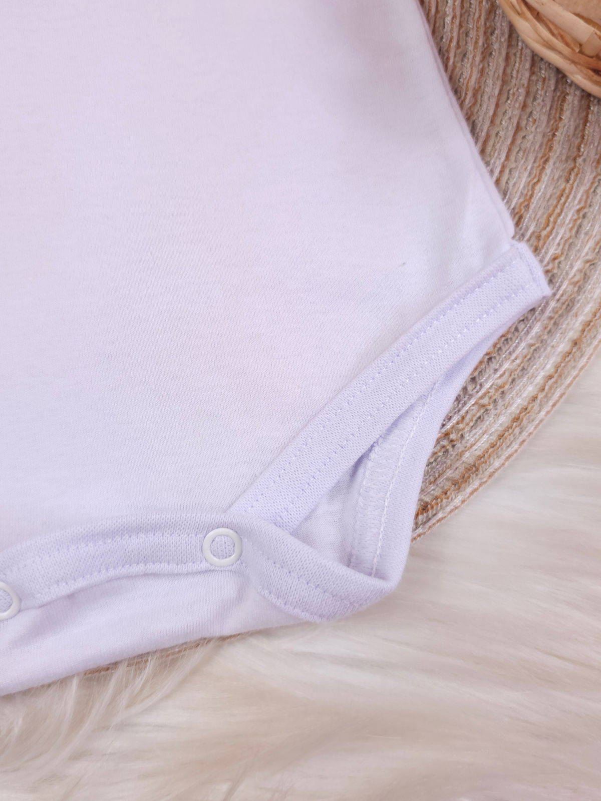 Body Infantil Menina 100 Algodão – Gola Rendada