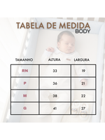 Kit Saída de Maternidade Macacão Tricotil + Body Gola e Punho Bordado