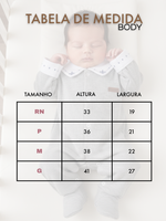 Saída de Maternidade Menino Gola Bordada 100% Algodão