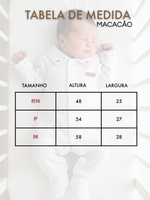 Kit Saida Maternidade Bebê Macacão em Tricotil e Body Bordado Algodão