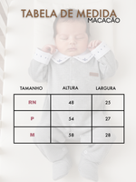 Saída de Maternidade Menino Gola Bordada 100% Algodão