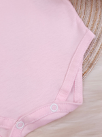 Body Bebê Menina 100% Algodão com Gola Rococó Bordada RN ao G