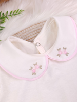 Body Menina para Maternidade – 100% Algodão – Gola Bordada