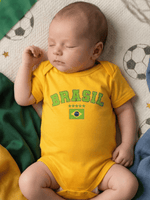Body Infantil Bebê Brasil Menino E Menina Em Algodão Premium