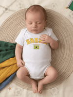 Body Infantil Bebê Brasil Menino E Menina Em Algodão Premium