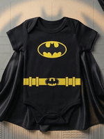Body Bebê Menino Batman Mesversário Fantasia com Capa