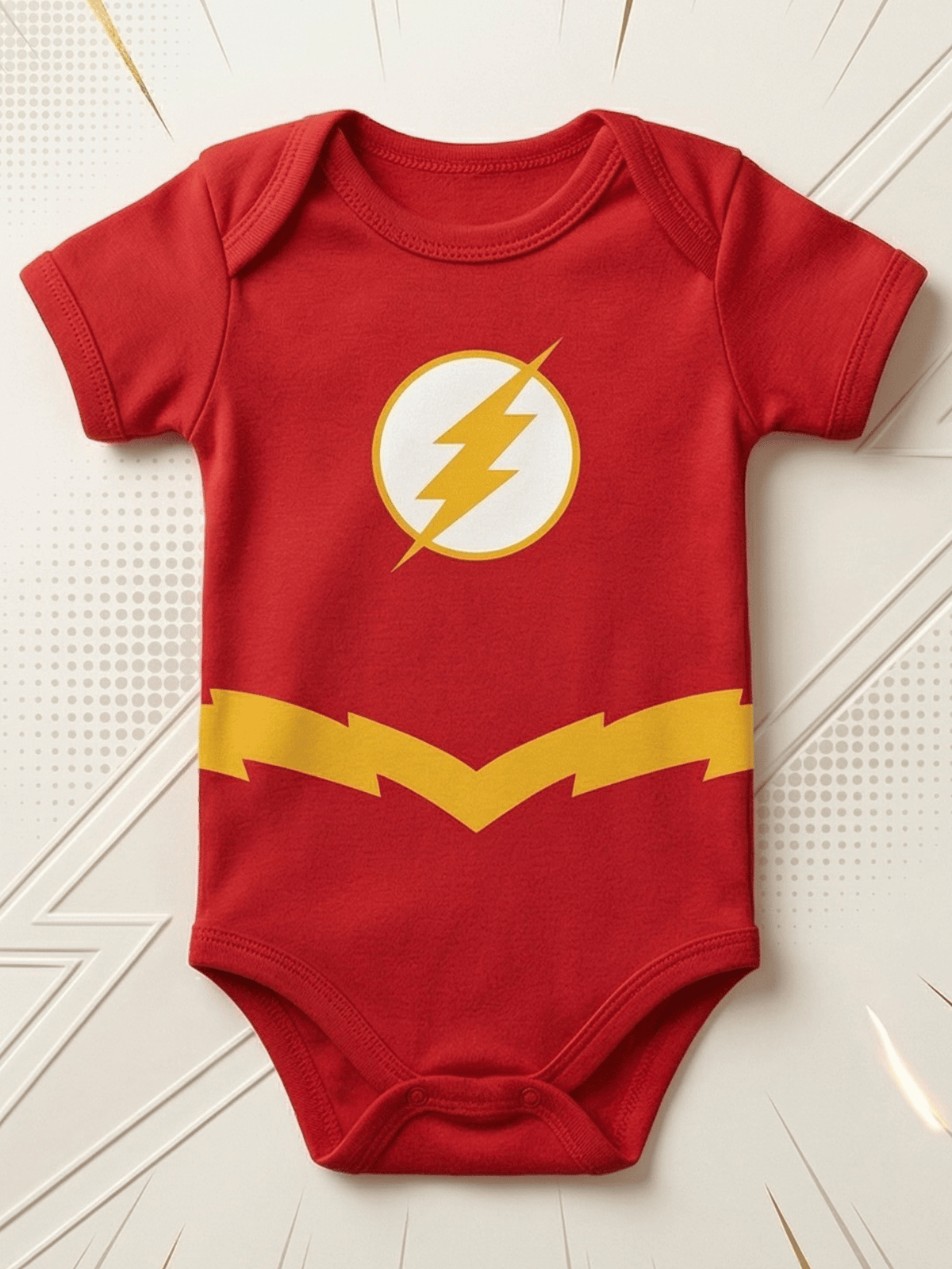 Body Bebê Menino Flash Mesversário Fantasia Estampado 100% Algodão