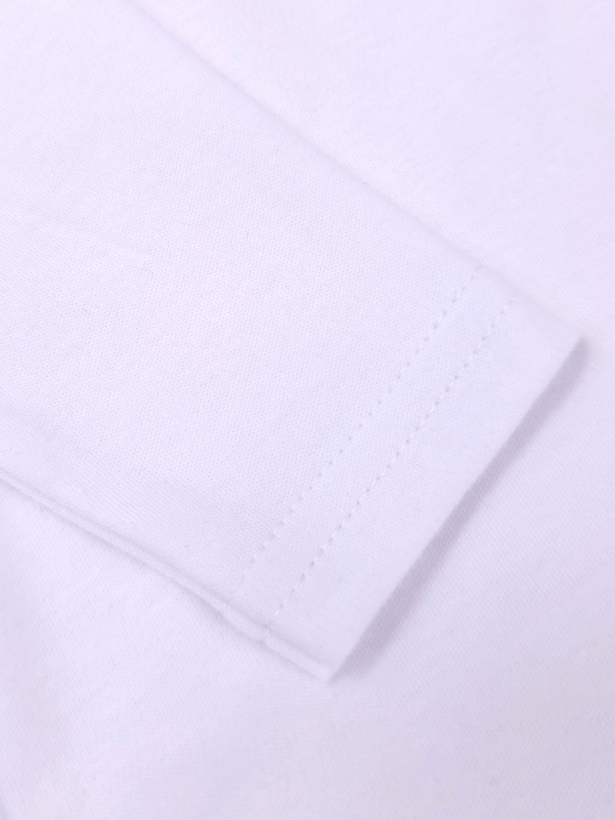 Body Bebê Menino Branco com Gola Polo Trigal Cappuccino Manga Longa 100% Algodão