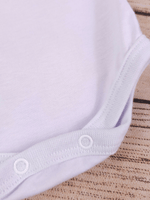 Body Bebê Menino Branco com Gola Polo Trigal Café Manga Longa 100% Algodão