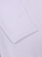 Body Bebê Menino Branco com Gola Polo Trigal Café Manga Longa 100% Algodão