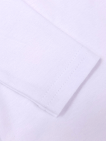 Body Bebê Menino Branco com Gola Polo Trigal Vermelho Manga Longa 100% Algodão