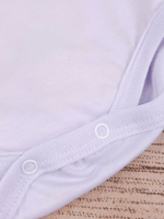 Body Bebê Menino Branco com Gola Polo Vivo Café Manga Longa 100% Algodão