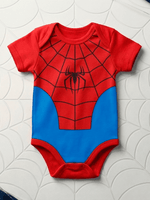 Body Bebê Homem-aranha Fantasia Menino Mesversário Algodão