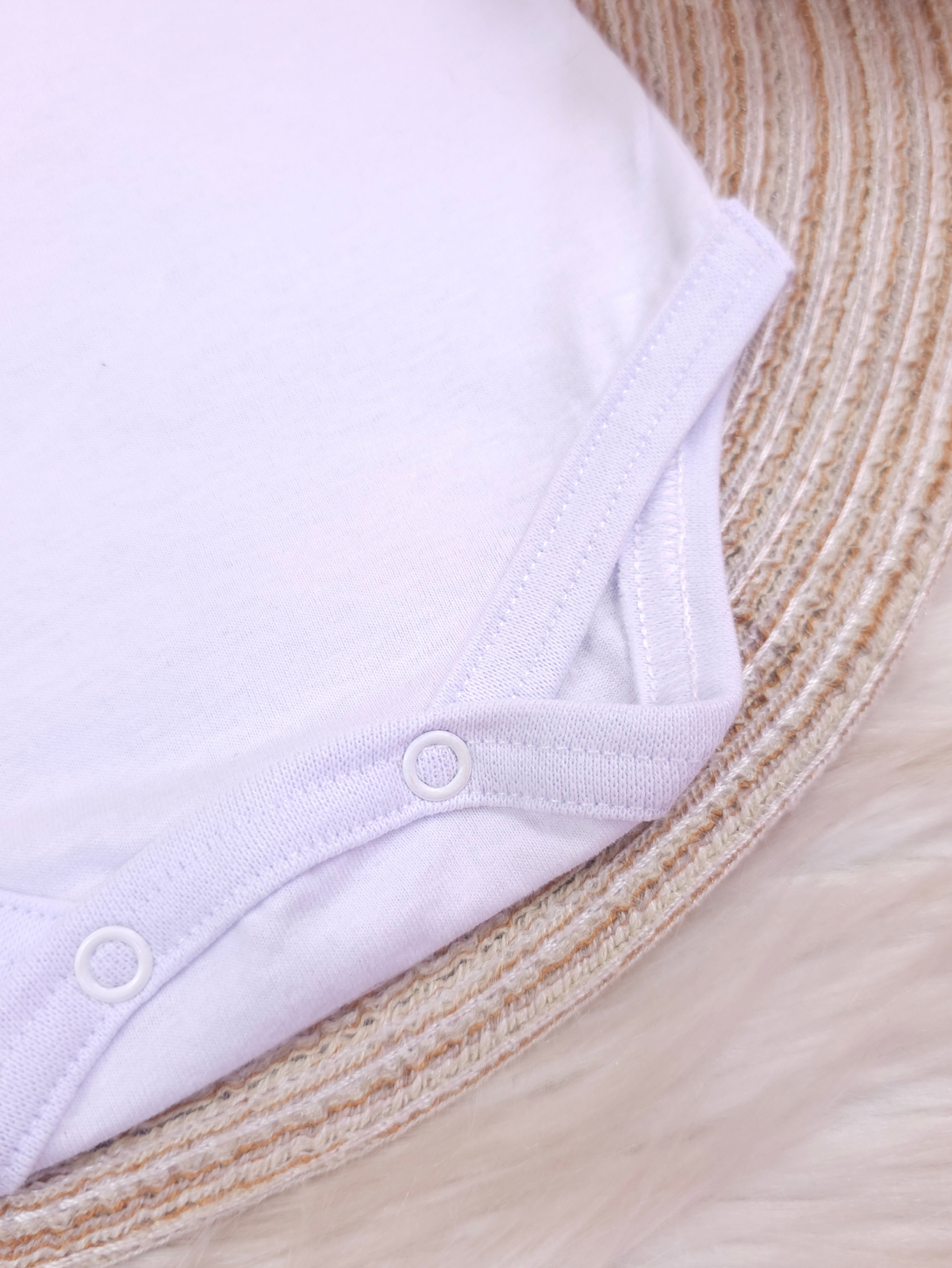 Body Menina para Maternidade – 100% Algodão – Gola Bordada