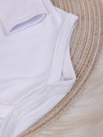 Body Infantil Menina 100 Algodão – Gola Bordada – RN ao G