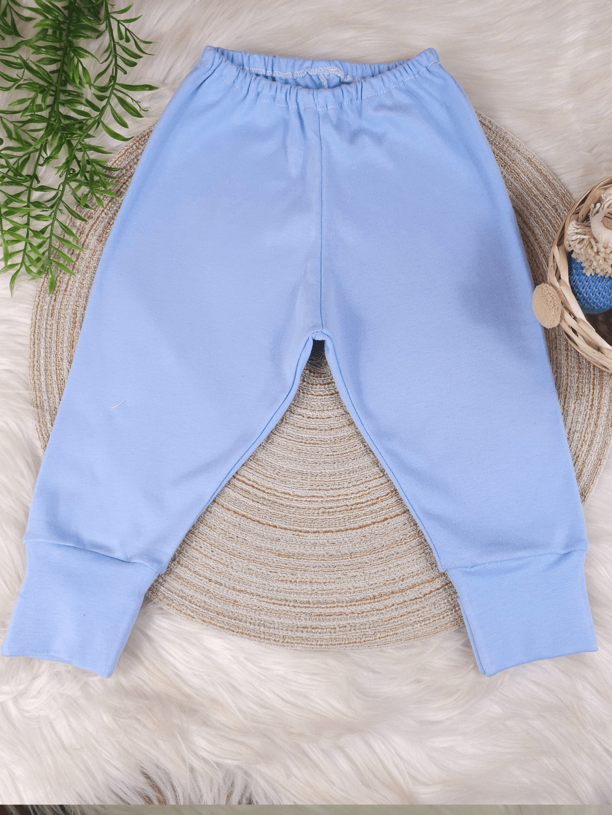 Calça Mijão Bebê 100% Algodão com Cós Elástico Confortável do RN a G