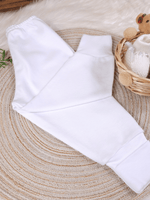 Calça Culote Bebê 100% Algodão com Cós Elástico Confortável