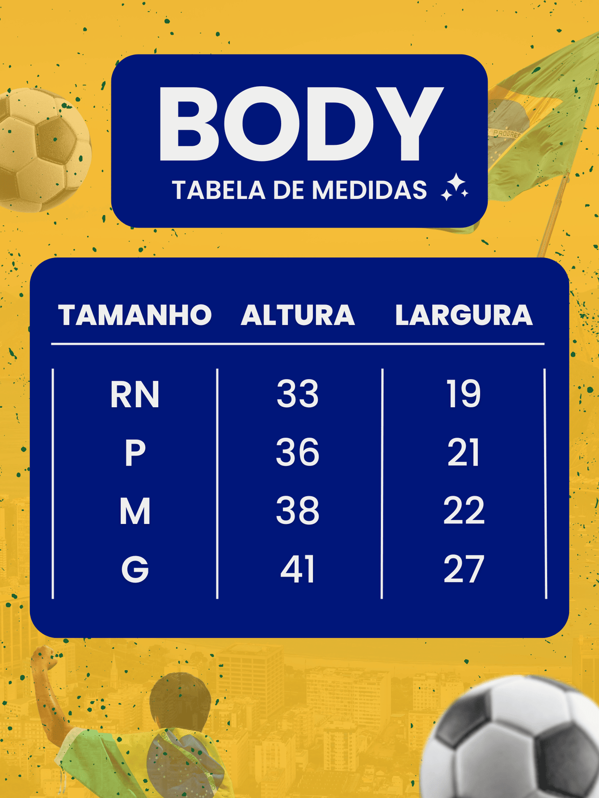 Conjunto Infantil Bebê Menino Copa Brasil Body Estampado E Short de Malha 100% Algodão
