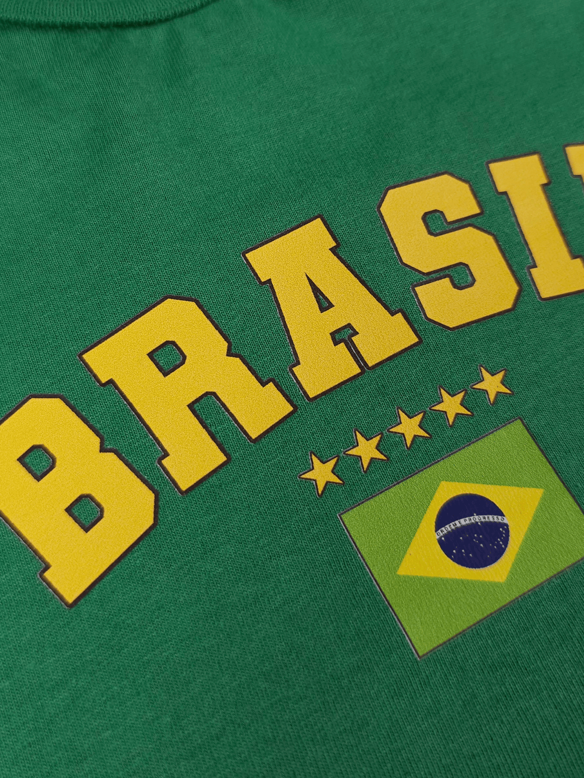 Conjunto Bebê Menino Body Verde E Short de Malha 100% Algodão Brasil Copa do Mundo