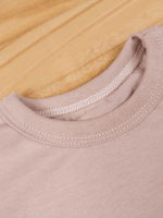 Conjunto Bebê Menino Verão Camiseta Algodão 100% + Short Linho Cappuccino/Off-White (0-4)