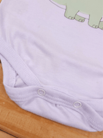 Conjunto Bebê Menino Dinossauro com Body Regata e Short 100% Algodão