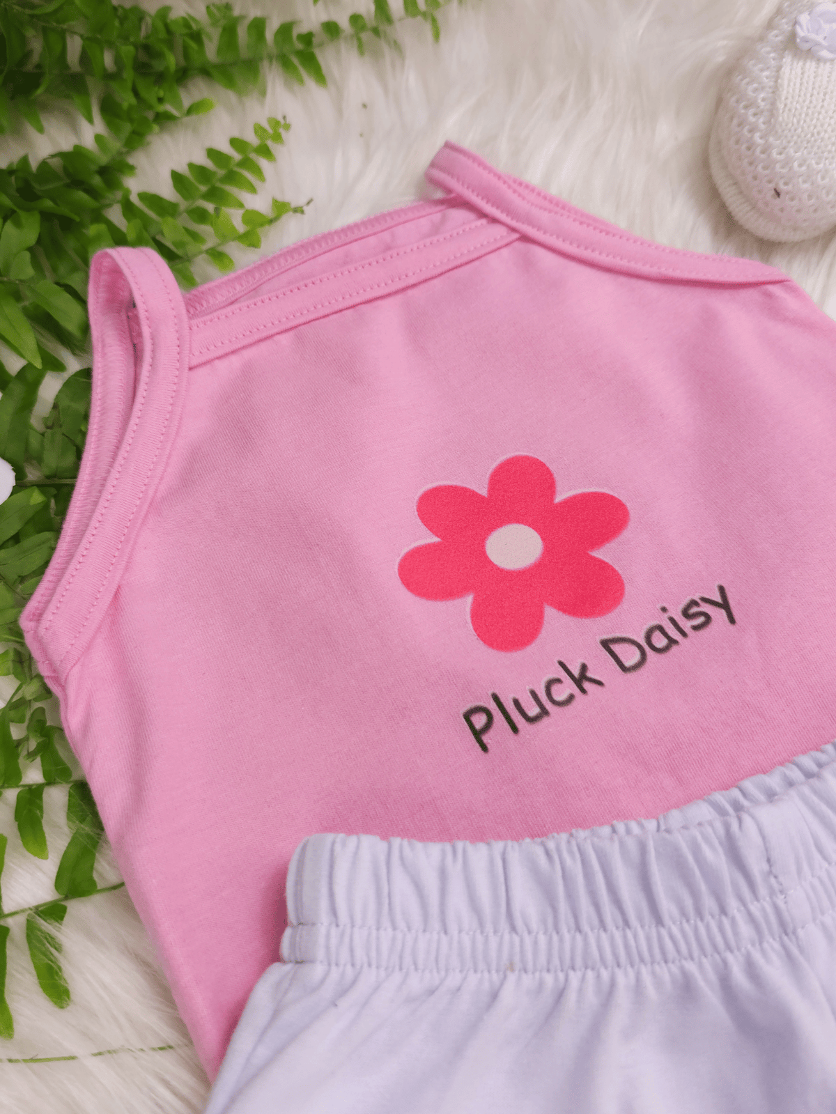 Conjunto Infantil Bebê Menina Floral com Short Babadinho Branco