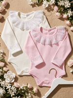 Kit 2 Body para Bebê Menina Saída de Maternidade Rendado