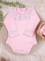 Kit 2 Body para Bebê Menina Saída de Maternidade Rendado