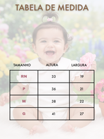 Body Menina para Maternidade – 100% Algodão – Gola Bordada