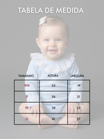 Body Bebê Menina Manga Longa com Gola Rendada Delicado 100% Algodão