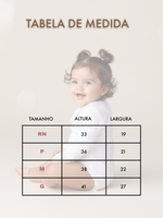 Body Bebê Manga Longa com Gola Rendada Delicado 100% Algodão