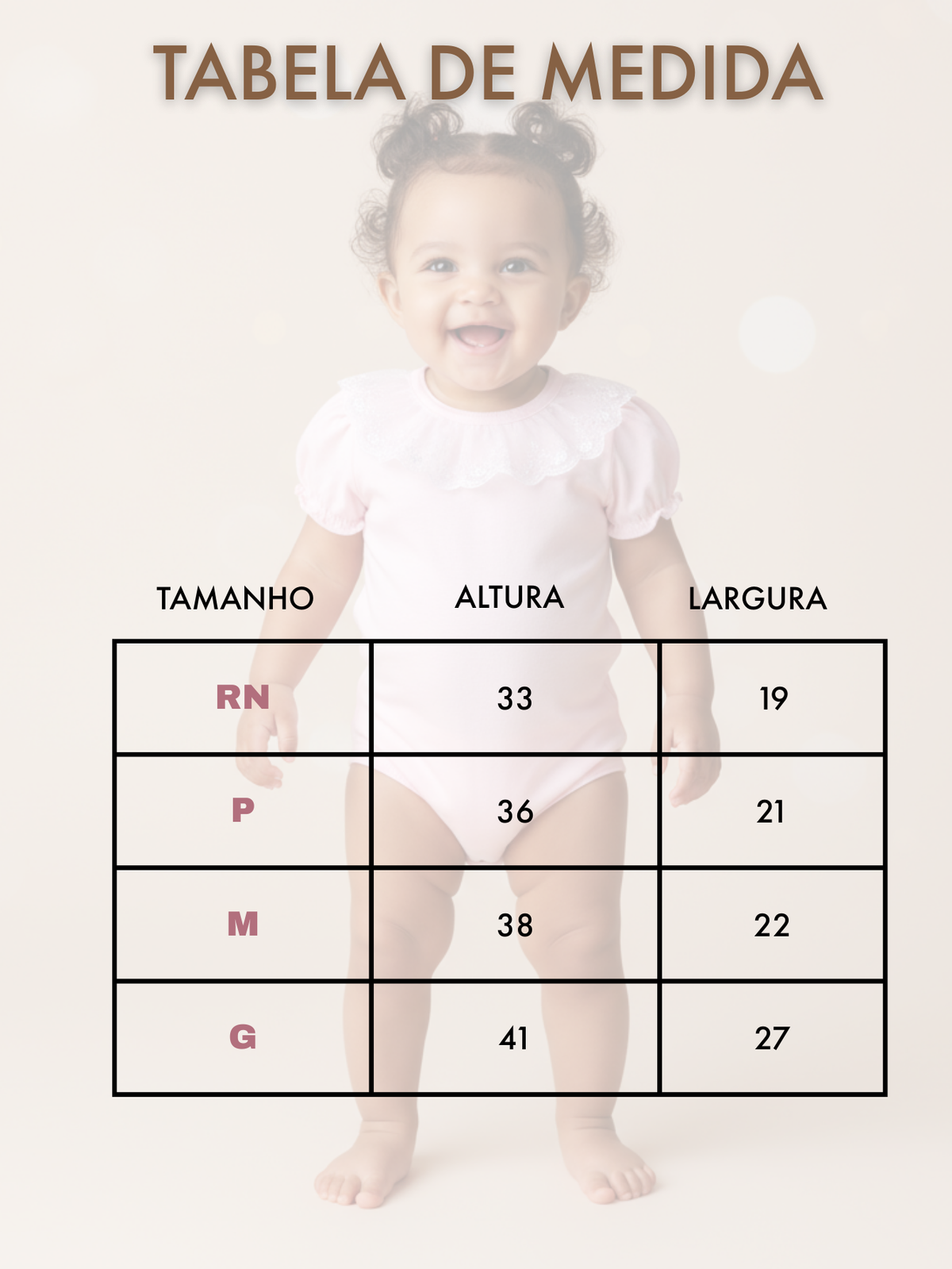 Body Bebê Menina 100% Algodão Gola Rendada Manga Curta RN ao G