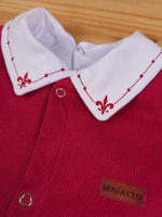 Kit Maternidade Bebê Macacão em Tricotil e Body Bordado Algodão