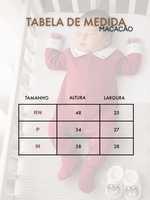 Kit Maternidade Bebê Macacão em Tricotil e Body Bordado Algodão