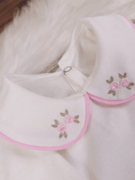 Kit 2 Body para Saída de Maternidade Menina Bordado Rococó