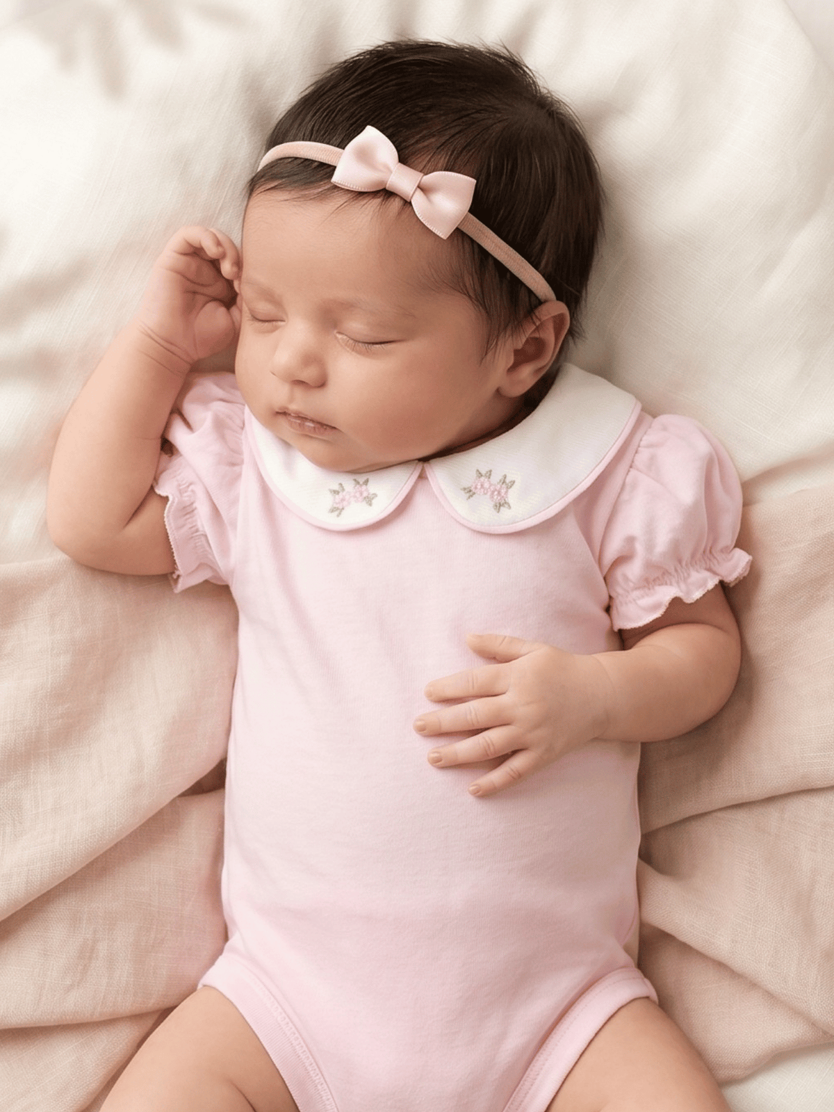 Kit 2 Body Bebê Menina Verão Manga Bufante Bordado Rococó