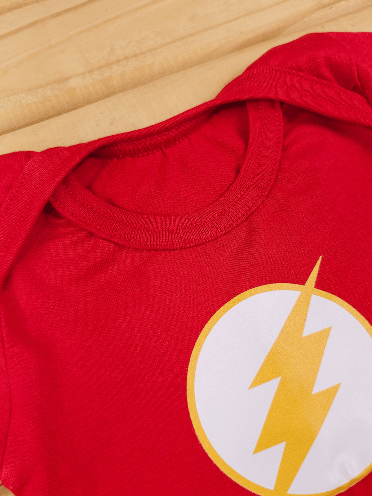 Body Bebê Menino Flash Mesversário Fantasia Estampado 100% Algodão