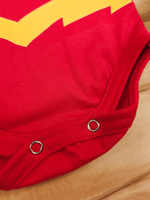 Body Bebê Menino Flash Mesversário Fantasia Estampado 100% Algodão