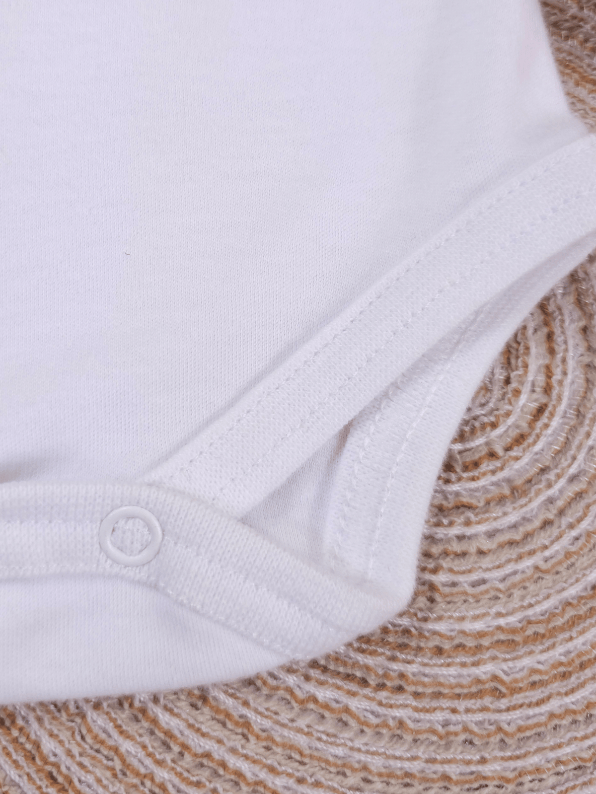 Body Bebê Menino Branco com Gola Polo Vivo Branco Manga Curta 100% Algodão