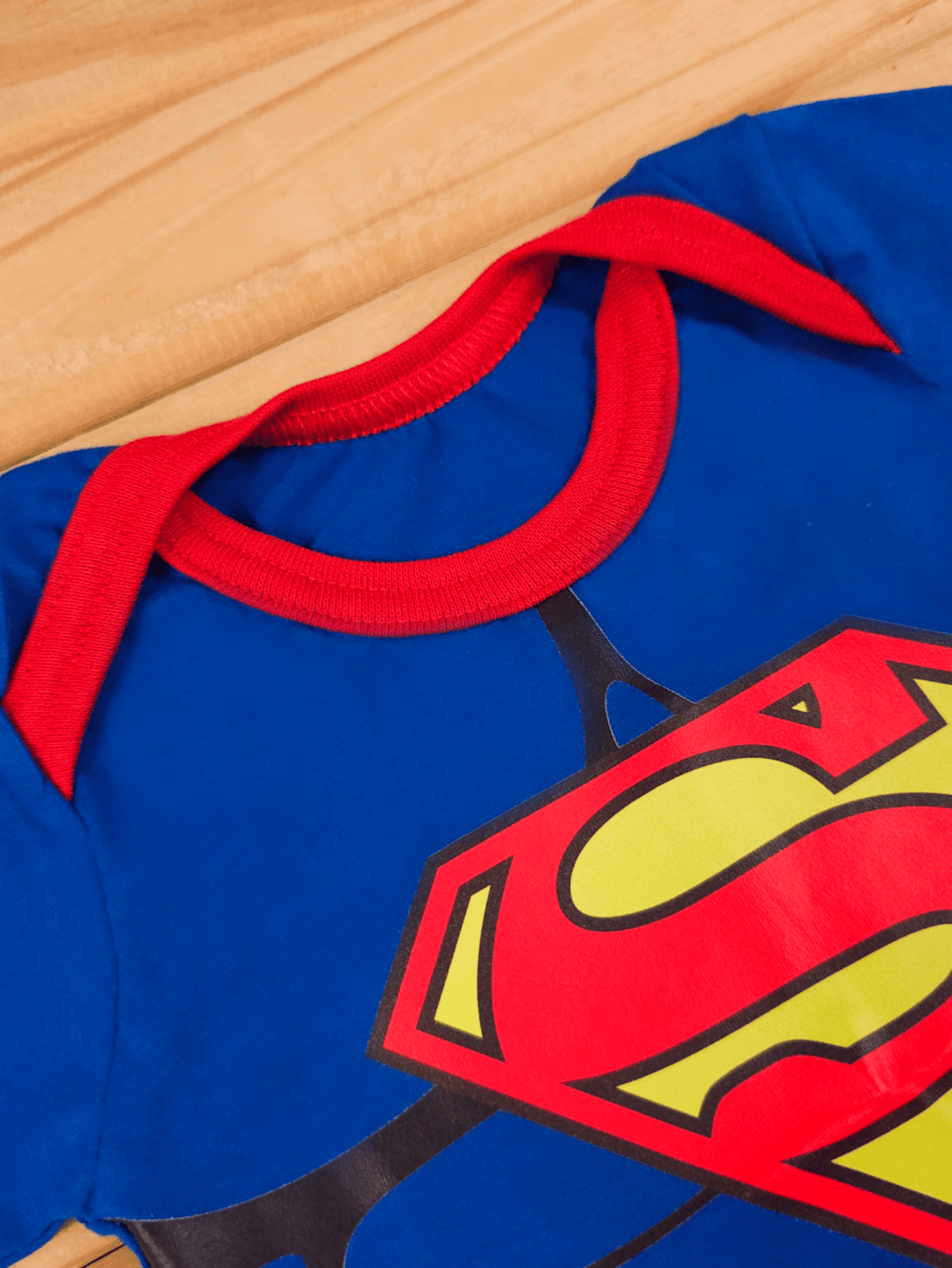 Body Bebê Menino Mesversario Superman Fantasia Temática 100% Algodão