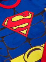 Body Bebê Mesversario Menino Superman E Capa Fantasia Temática
