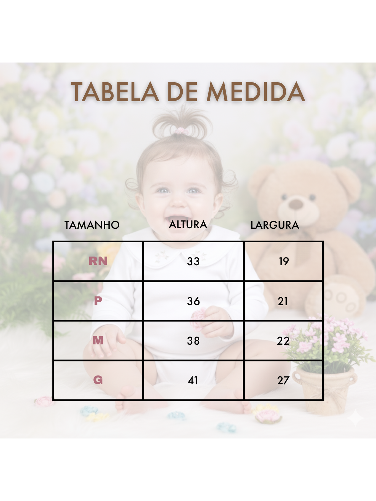 Body Menina para Maternidade – 100% Algodão – Gola Bordada