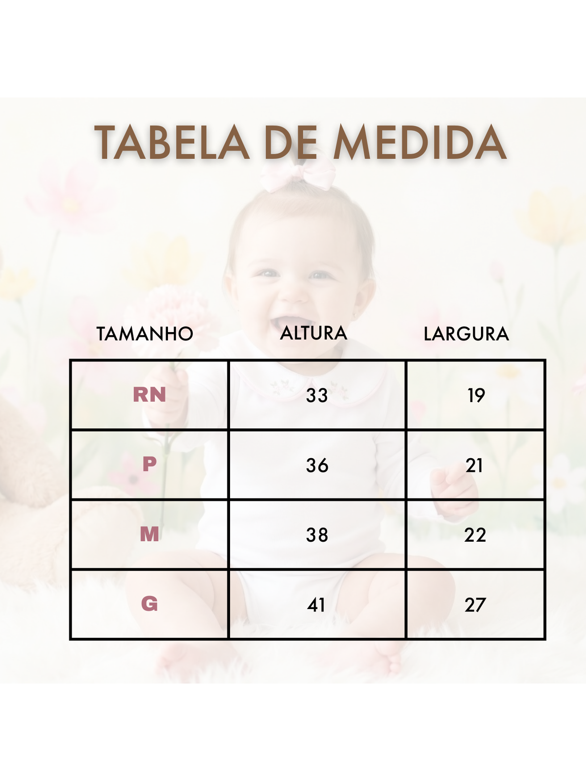 Body Infantil Menina 100 Algodão – Gola Bordada – RN ao G