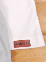 Conjunto Bebê Menino Verão Camiseta Algodão 100% + Short Linho Off-White/Cinza (0-4)