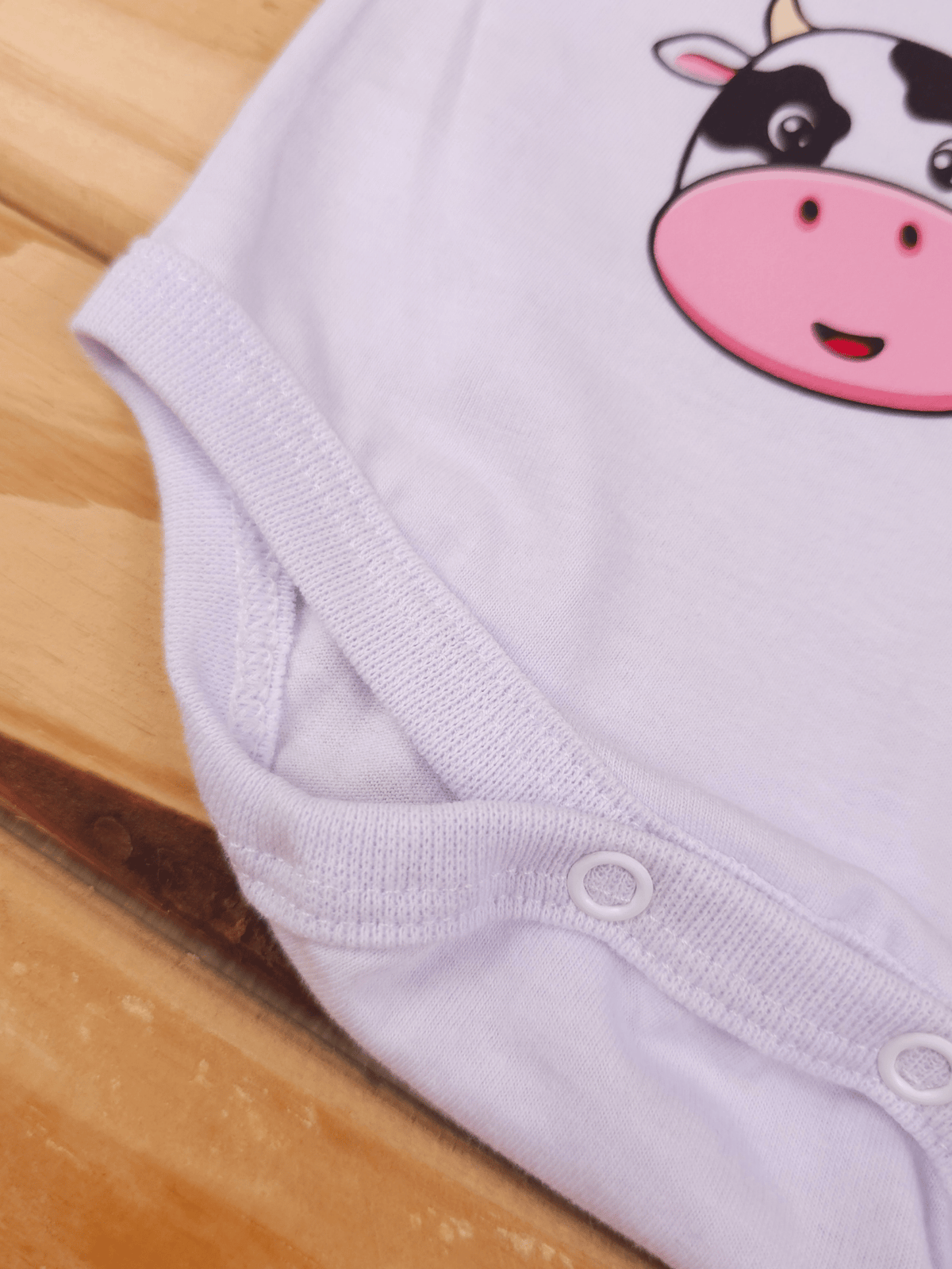Conjunto Bebê Menina Body Alcinha Vaquinha e Short Linho