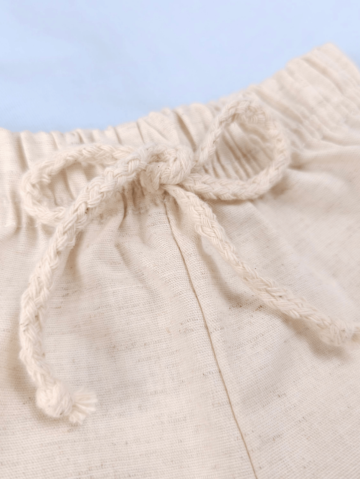 Conjunto Bebê Menino Verão Camiseta Azul Bebê Short Off-White