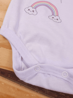 Conjunto Bebê Menina Body Alcinha Unicórnio e Short Linho
